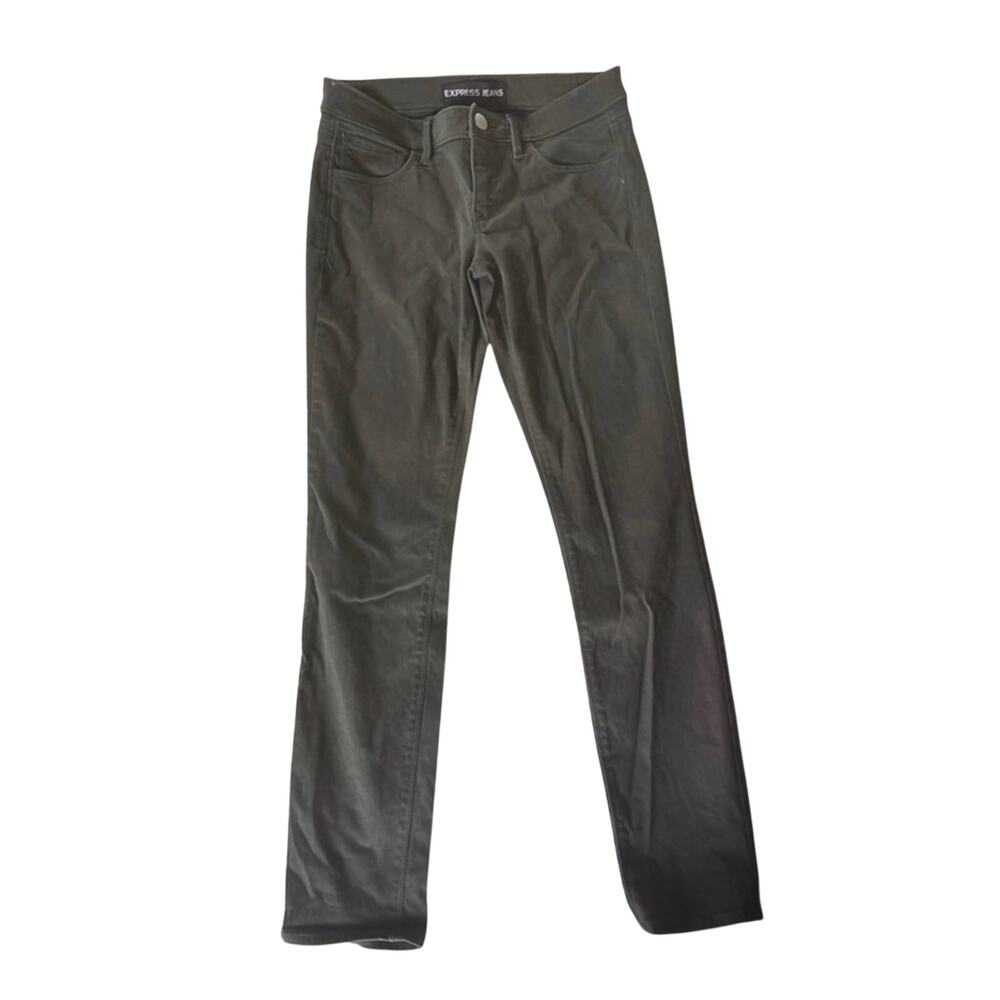 Express Straight Leg Pants in Olive